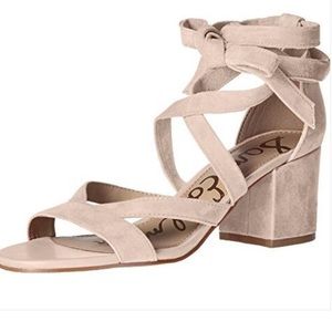 Sam Edelman Sheri Wrap Ankle Block Heel Sz 10